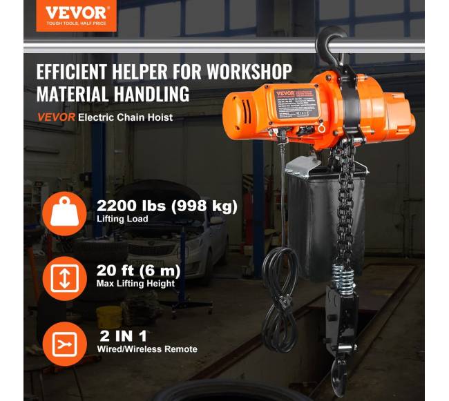 Elektrinis grandininis keltuvas 1 tonos1