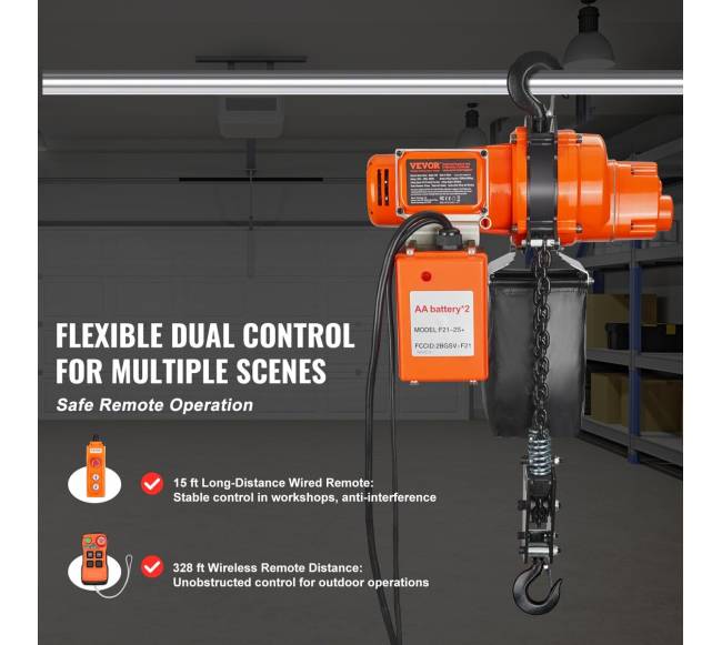 Elektrinis grandininis keltuvas 1 tonos3