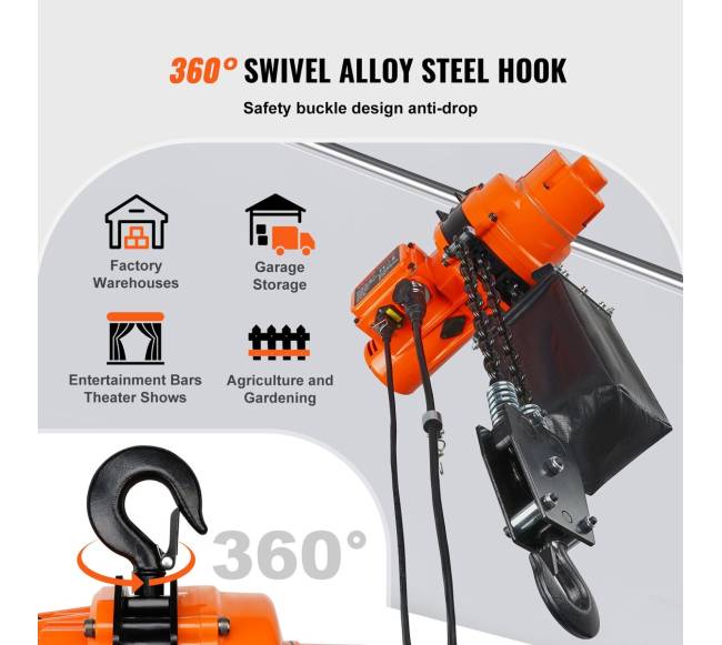 Elektrinis grandininis keltuvas 1 tonos5