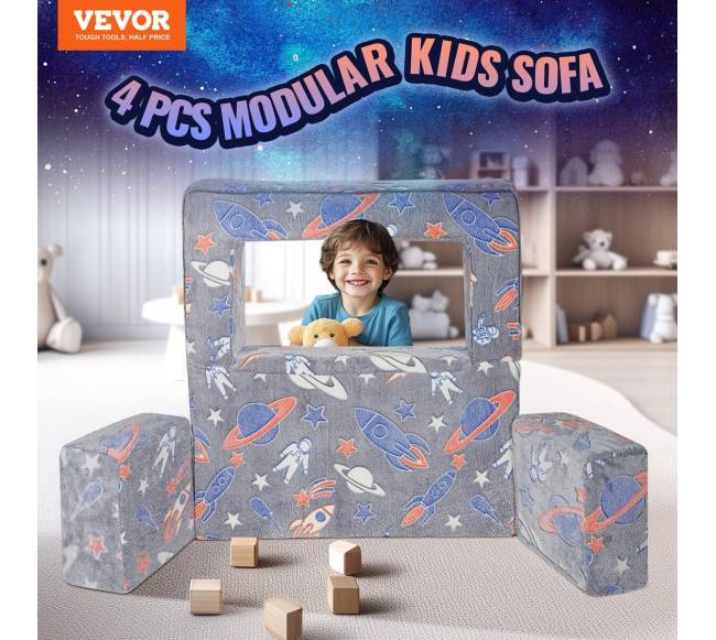 Modulinis žaislų sofos komplektas vaikams 4 dalių1