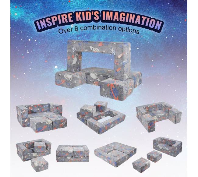 Modulinis žaislų sofos komplektas vaikams 4 dalių2