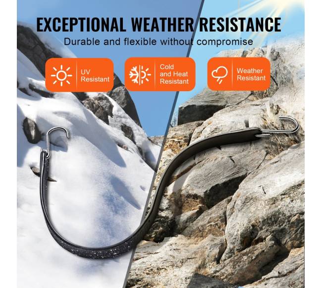 50 vnt plokščių elastingų virvių su S-kabliu rinkinys2