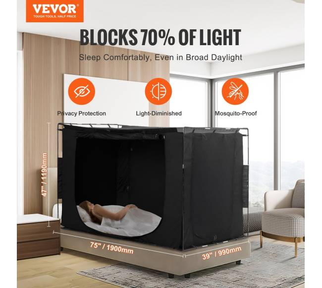Trijų durų lovos palapinė su tamsinimu1