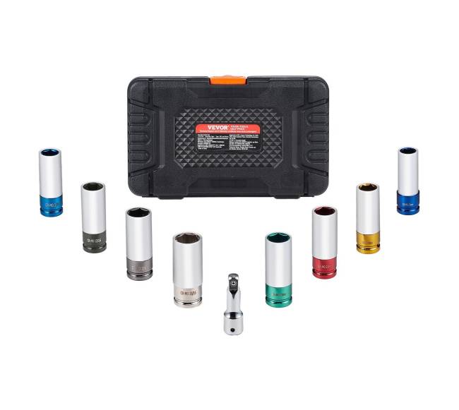 Ratlankių uždedamųjų veržlių galvučių rinkinys 120