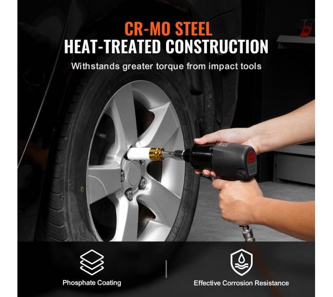 Ratlankių uždedamųjų veržlių galvučių rinkinys 124