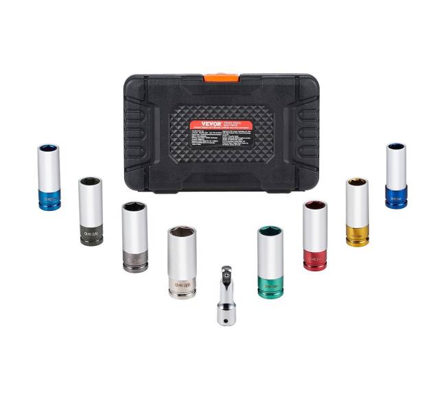 Ratlankių uždedamųjų veržlių galvučių rinkinys 128