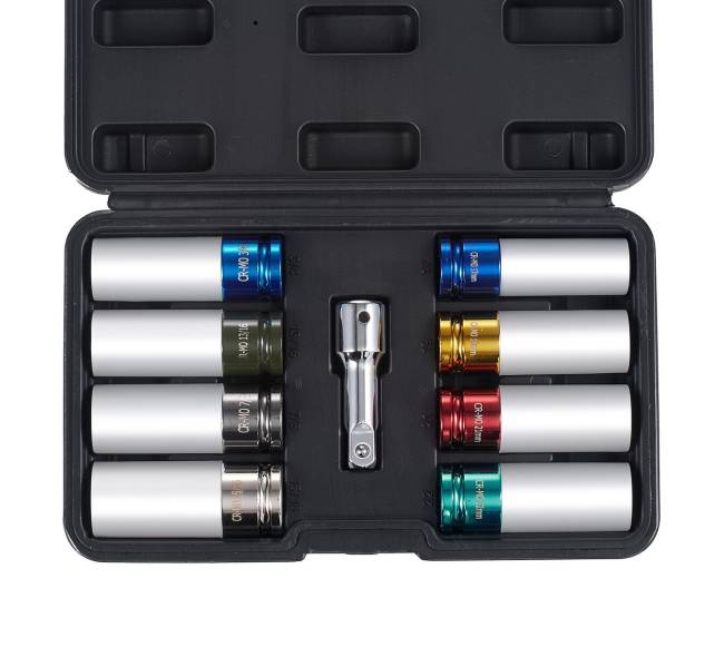 Ratlankių uždedamųjų veržlių galvučių rinkinys 1210