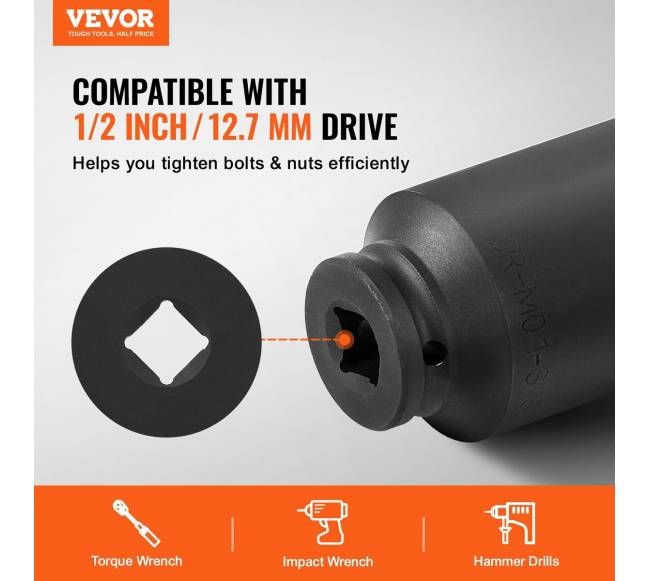 Ašies stebulės galvučių rinkinys 12" 8 vnt1