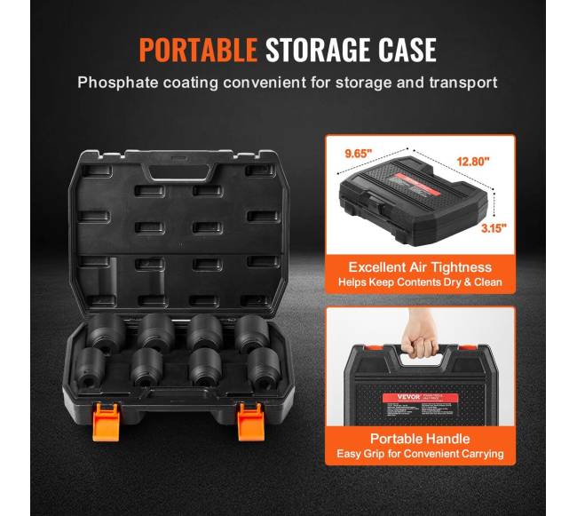 Ašies stebulės galvučių rinkinys 12" 8 vnt5