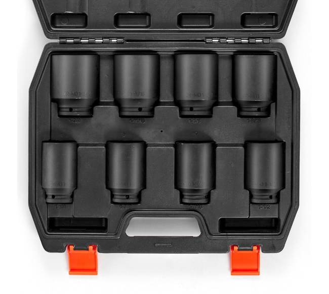 Ašies stebulės galvučių rinkinys 12" 8 vnt10