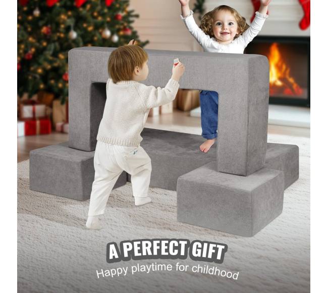 Vaikiška modulinė žaidimų sofa, 4 dalių4