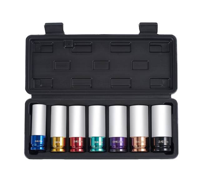 Ratlankių veržlių smūginis galvučių rinkinys 12"10