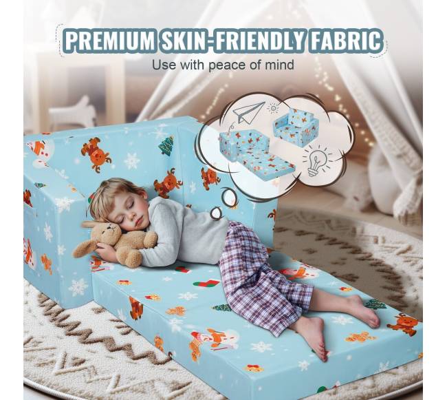 Sulankstoma vaikiška sofa-lova 2-in-13