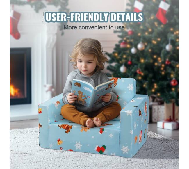 Sulankstoma vaikiška sofa-lova 2-in-15