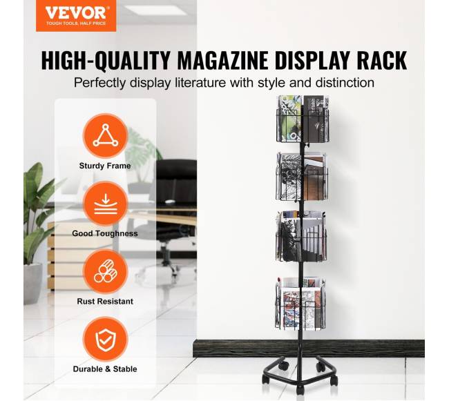 32 kišenėse brošiūrų stovų stovas1