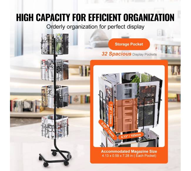 32 kišenėse brošiūrų stovų stovas2