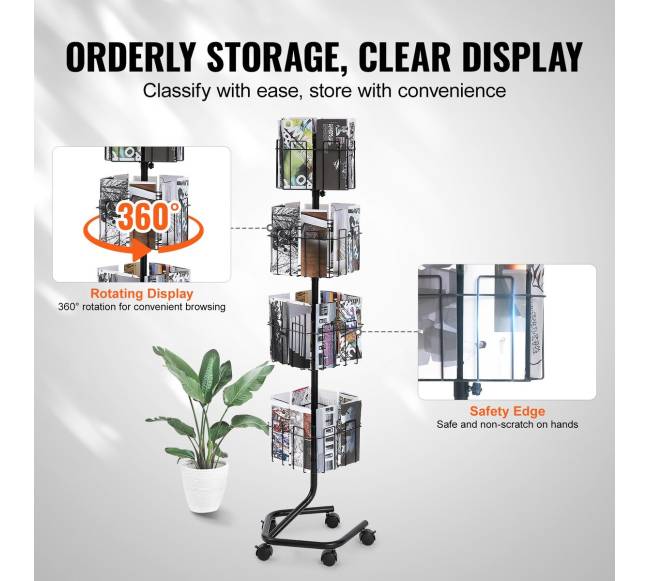 32 kišenėse brošiūrų stovų stovas3