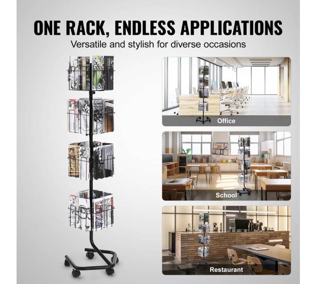 32 kišenėse brošiūrų stovų stovas5