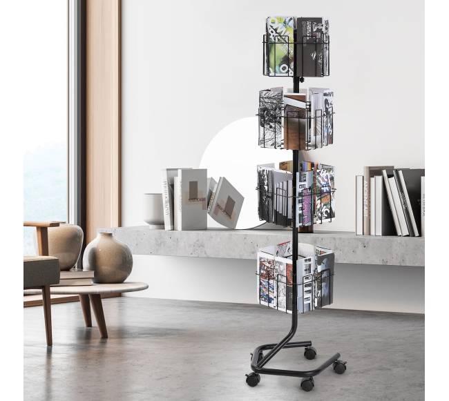 32 kišenėse brošiūrų stovų stovas7