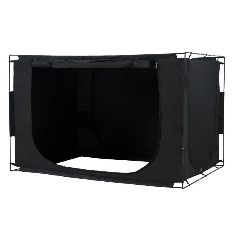 Trijų durų miegamojo palapinė su juodu audiniu0