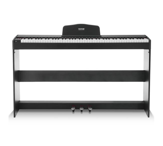 88 klavišų skaitmeninis pianinas su stovu10