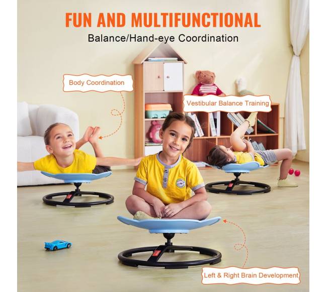 Vaikams skirtas pasukamas kėdutė mėlyna2