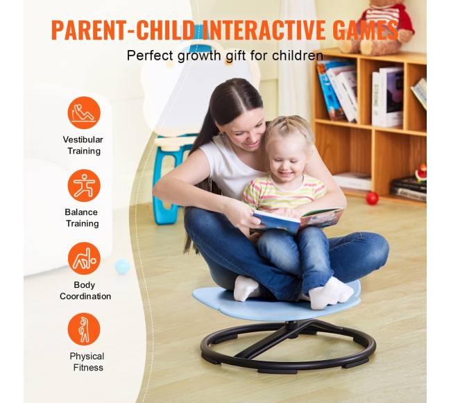 Vaikams skirtas pasukamas kėdutė mėlyna5