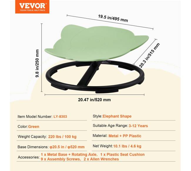 Vaikiška kėdė su besisukančiu mechanizmu6