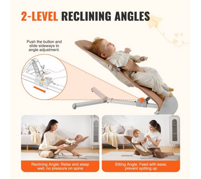 Sulankstoma kūdikių supynė su 2 padėčių kampais2