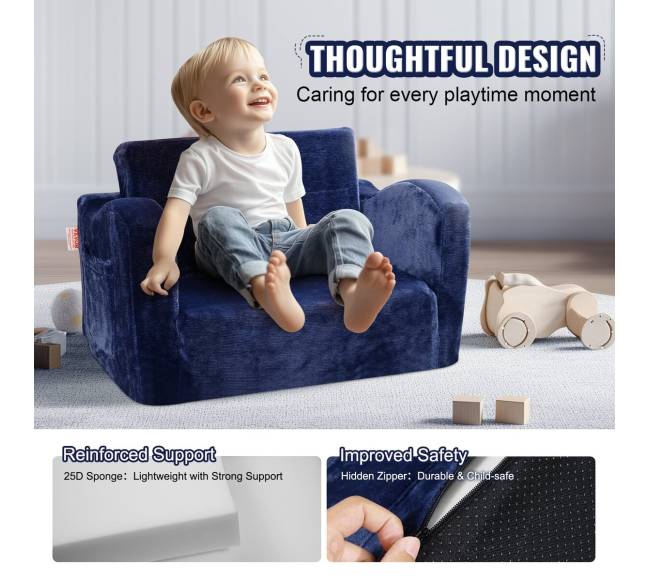 Sulankstoma vaikiška kėdė-minkštasuolis4