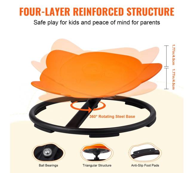 Vaikiška besisukanti kėdė dramblio formos3