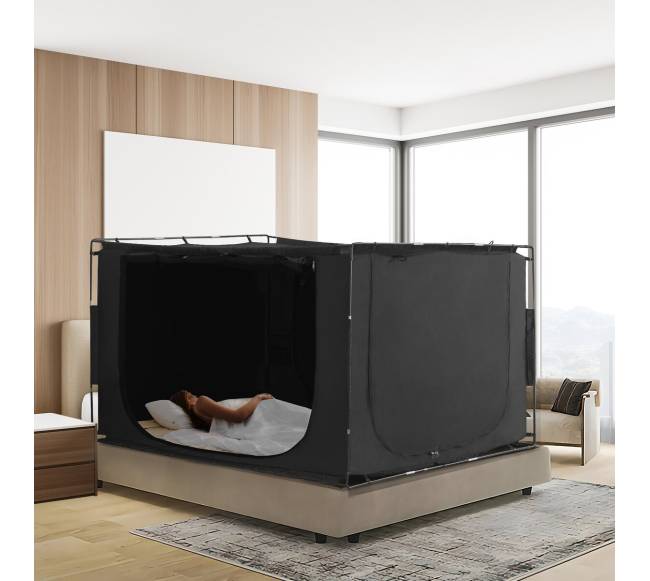 Trijų durų lovos palapinė su 70% užtemdymu7