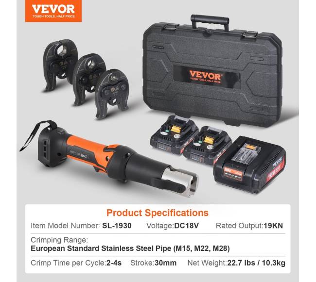 Pro vamzdžių presavimo rinkinys su akumuliatoriumi6