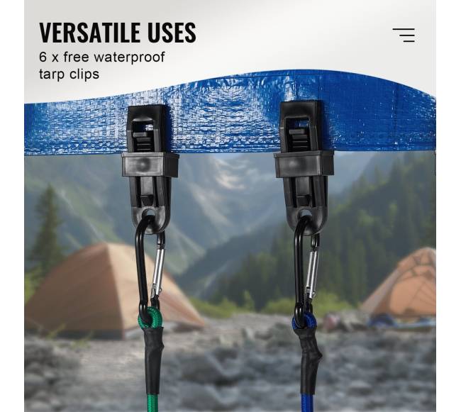 30 vnt. elastingų virvių rinkinys su karabinais2