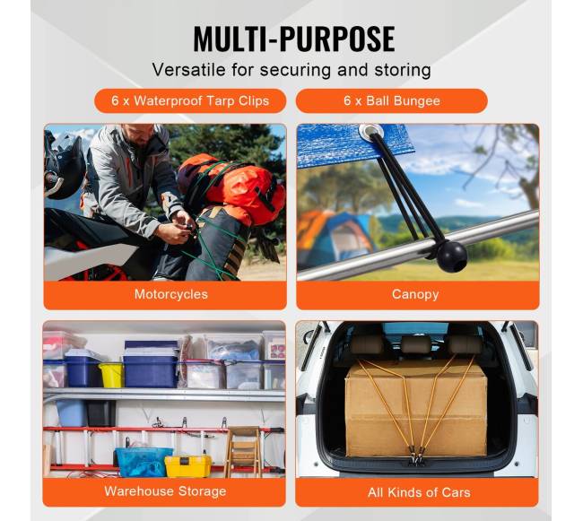 30 vnt. elastingų virvių rinkinys su karabinais3