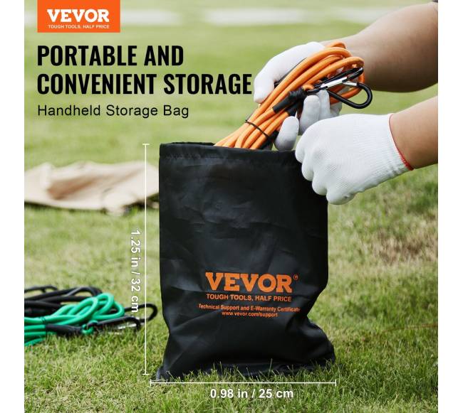 30 vnt. elastingų virvių rinkinys su karabinais6