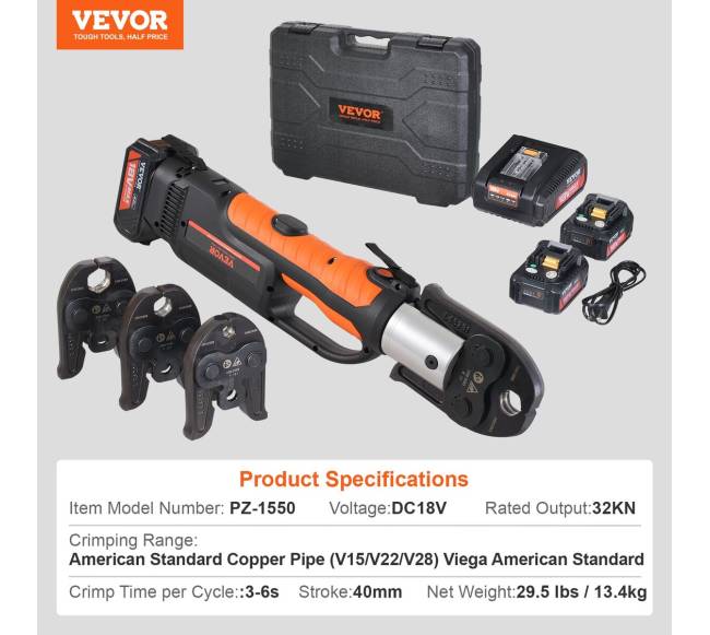 Pro vamzdžių presavimo rinkinys su akumuliatoriumi6