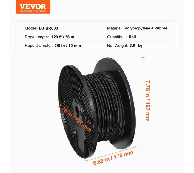 elastinga 36 m ilgio elastinga virvė 38 colio6