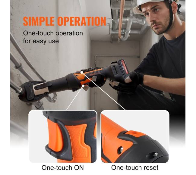 Pramoninis vamzdžių presavimo įrankis su akumuliatoriumi4