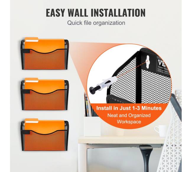 Sieninis tinklelio laikiklis dokumentams5