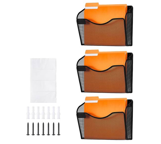 Sieninis tinklelio laikiklis dokumentams8