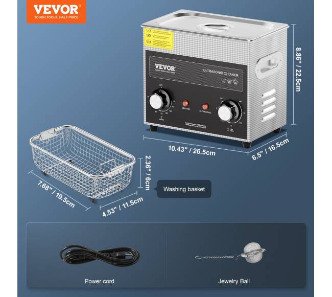 3L ultragarsinis valiklis su šildymu ir laikmačiu6