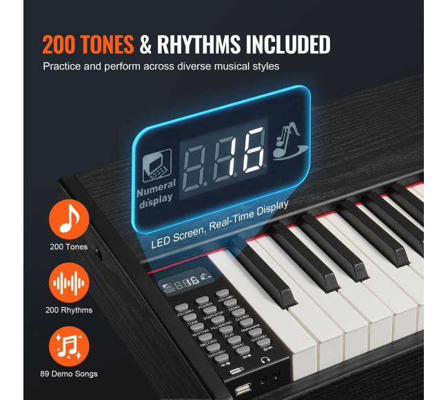 88 klavišų skaitmeninis pianinas su pedalais3