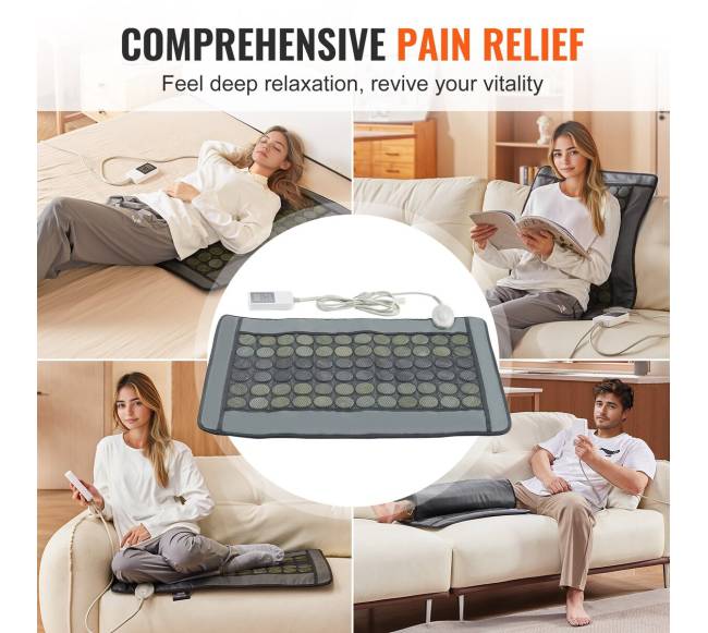 Infraraudonųjų šildymo kilimėlis su jade ir turmalinu5