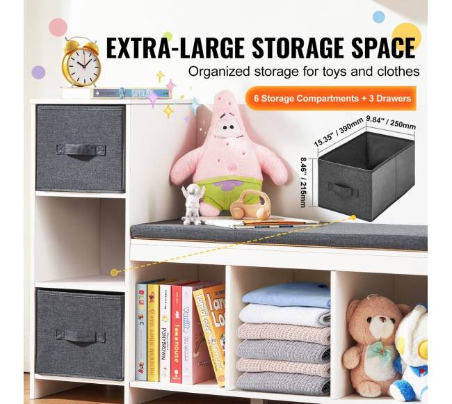 Vaikiška skaitymo kampo suolelis su lentynomis2