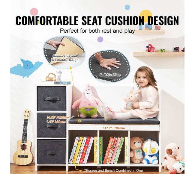 Vaikiška skaitymo kampo suolelis su lentynomis3