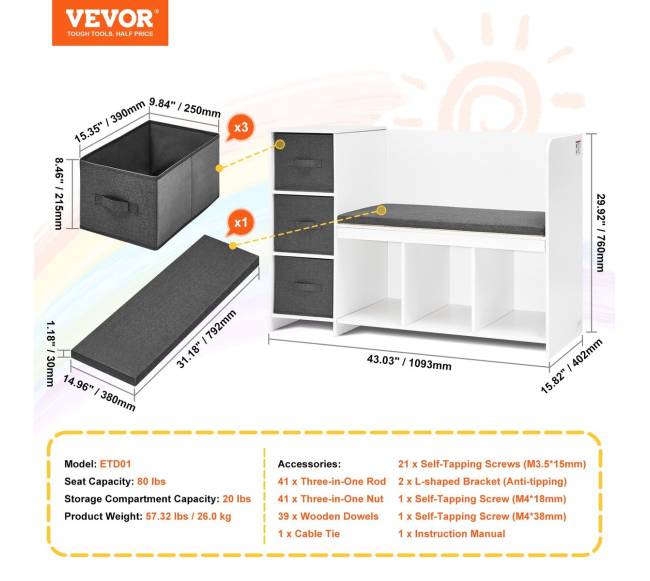 Vaikiška skaitymo kampo suolelis su lentynomis6