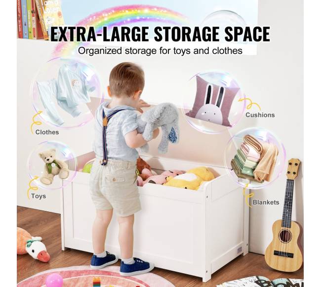 vaikiška žaislų laikymo suoliukas - žaislų dėžė2