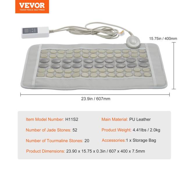 Tolimojo infraraudonųjų spindulių šildymo kilimėlis su 52 nefritu6