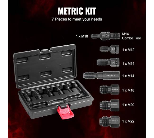 7 dalių metrinis srieginis taisymo įrankis2